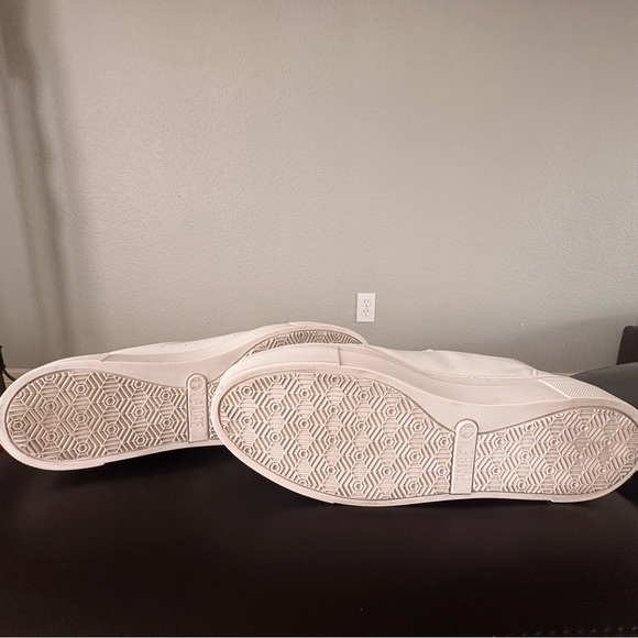 PAIGE White and Rose Gold Leather Platform Sneakers size 11 (run small) - Picture 8 of 16